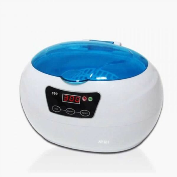 ultrasonic cleaner by eurotool with blue lid