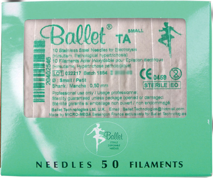 Ballet tapered electrolysis probes