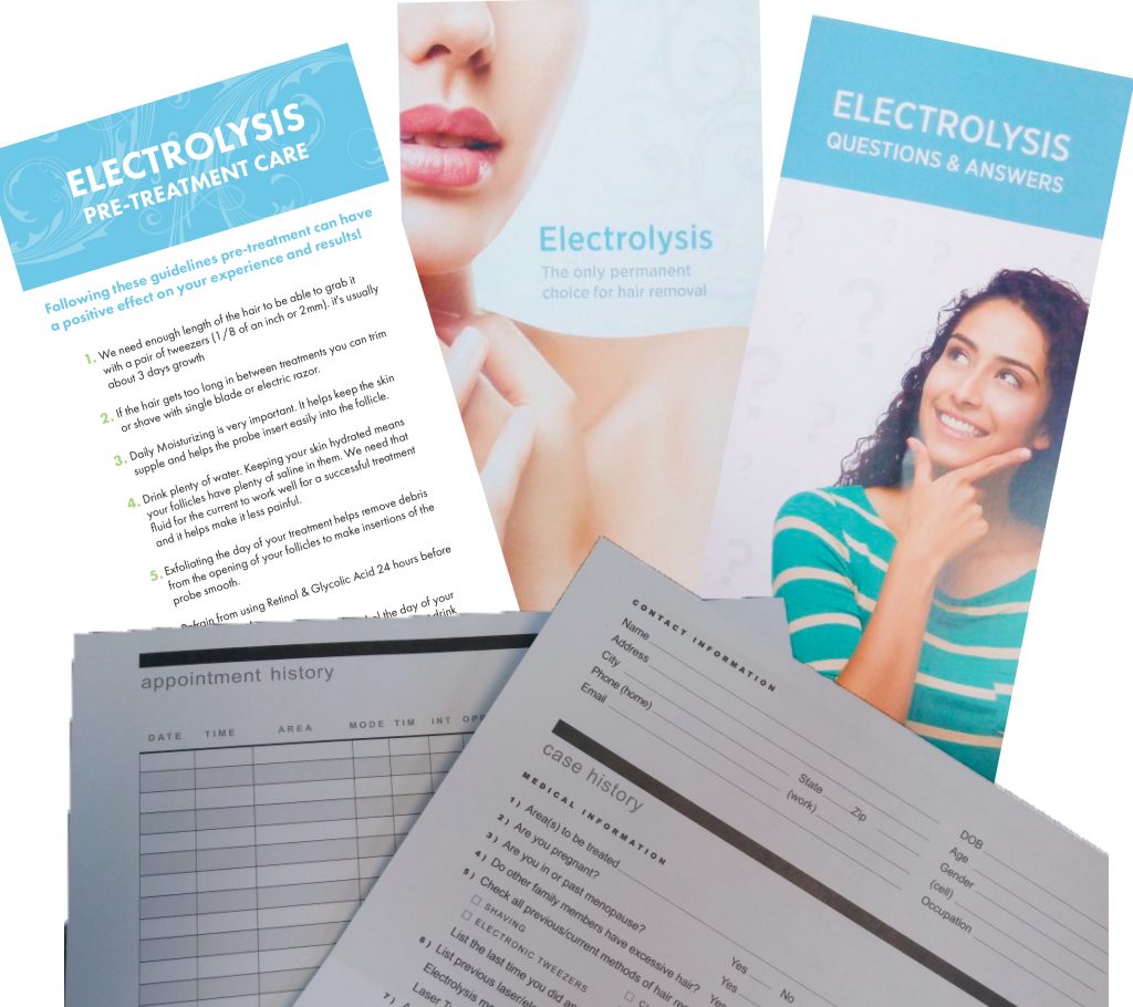 electrolysis brochures kit
