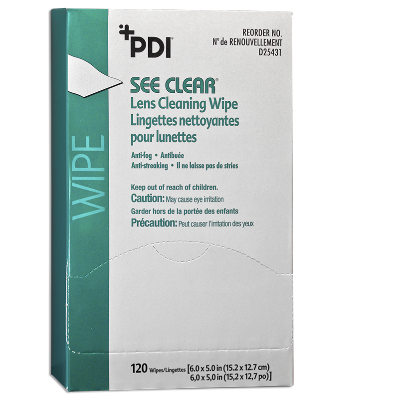 pdi see clear lens cleaning wipes