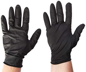 black reusable gloves