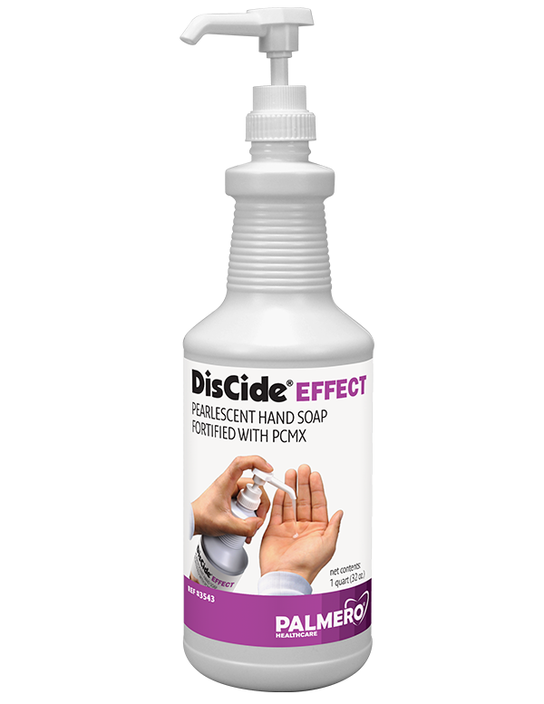 Discide effect pearlescent hand soap fortified with pcmx