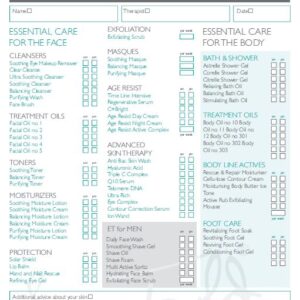 Eve Taylor Prescription Sheet