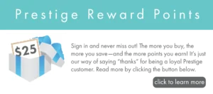 Banner advertising our prestige reward point program