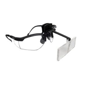 Glasses, holder and lens