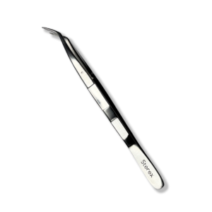 Stainless steel skin tag removal tweezers with fine precision tips